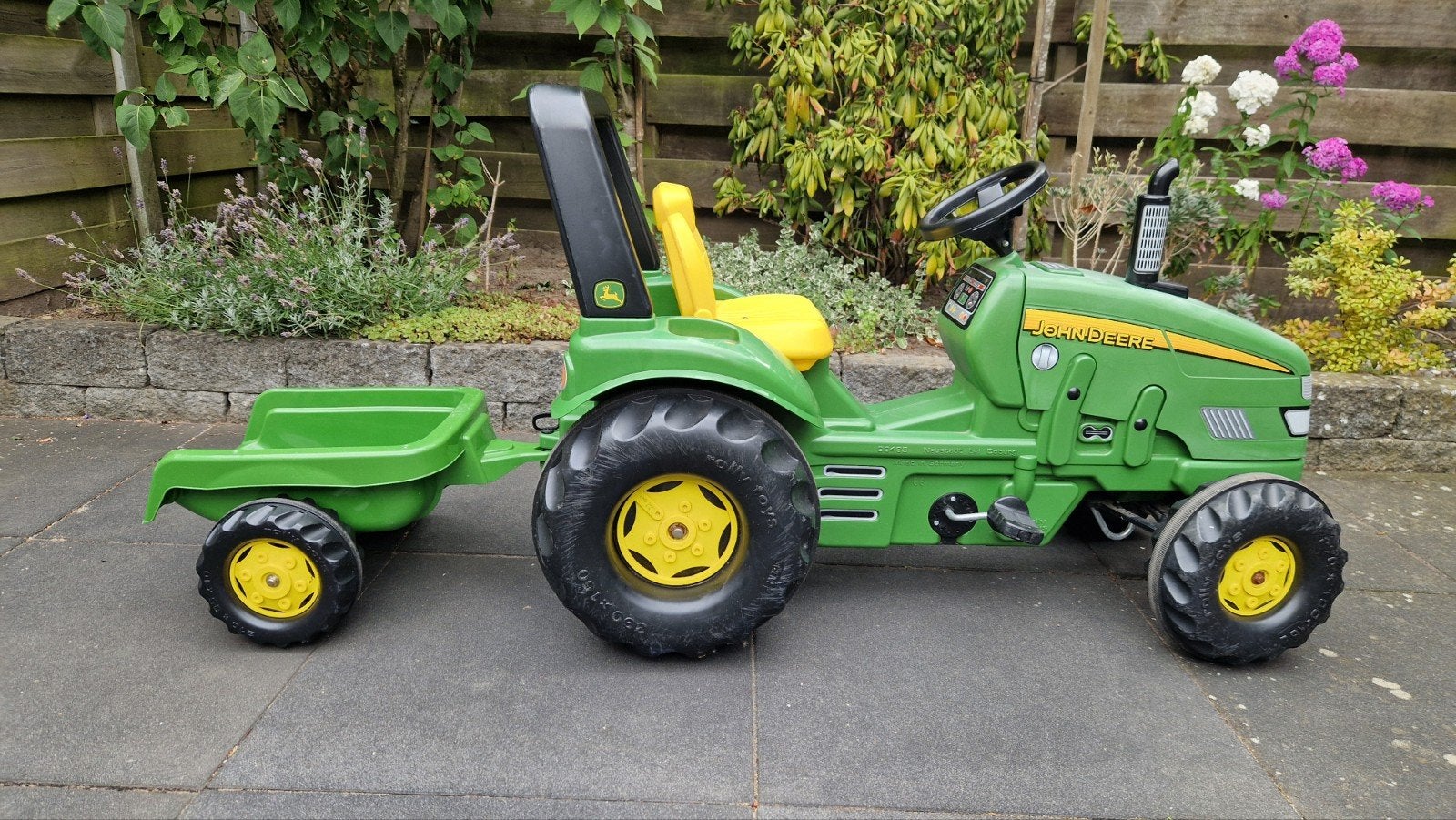 Rolly Toys John Deere trap tractor met aanhanger, Ophalen, Gebruikt, Trapvoertuig