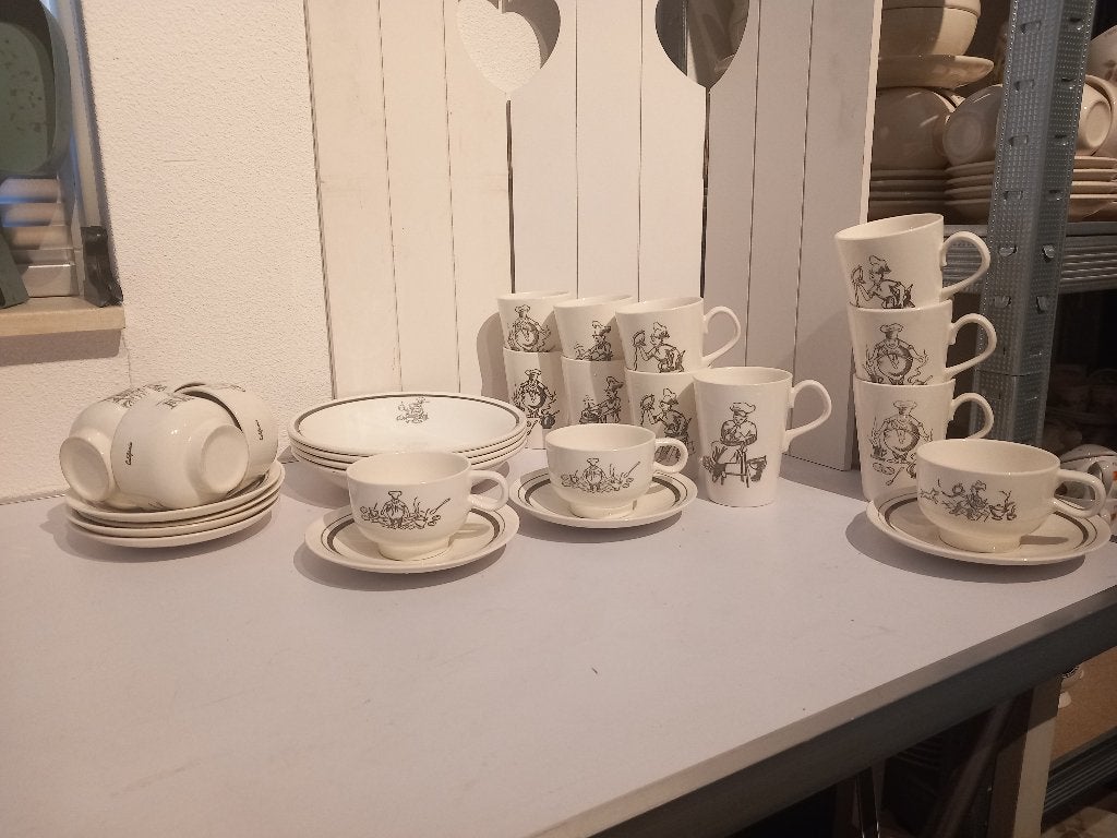 California servies kok afbeeldingen., Huis en Inrichting, Keuken | Servies, Ophalen of Verzenden, Zo goed als nieuw, Keramiek