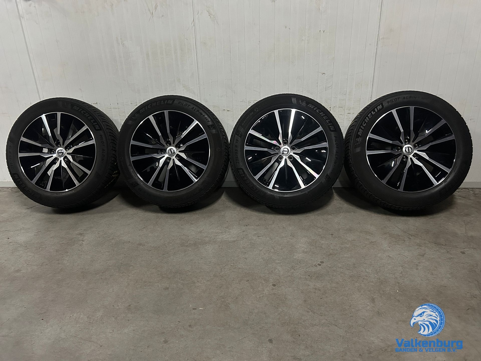 7-8mm! Originele Volvo XC90 XC60 5-Double Spoke Black Diamon, Auto-onderdelen, 19 inch, Gebruikt, -, -