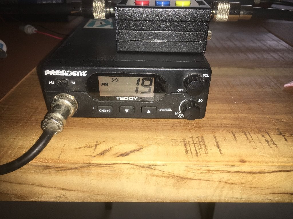 President Teddy CB, Telecommunicatie, Ophalen, Gebruikt, Zender en Ontvanger