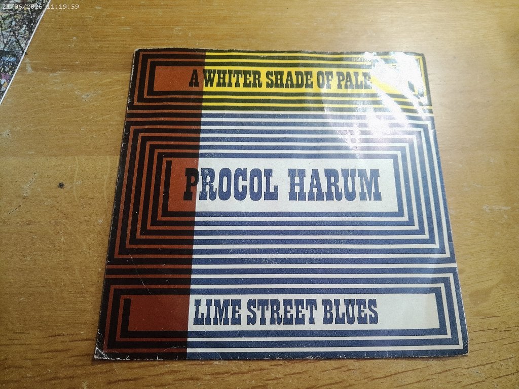Procol Harum - A whiter Shade of pale / Lime street blues, Gebruikt, Fotohoes, 7 inch, Single