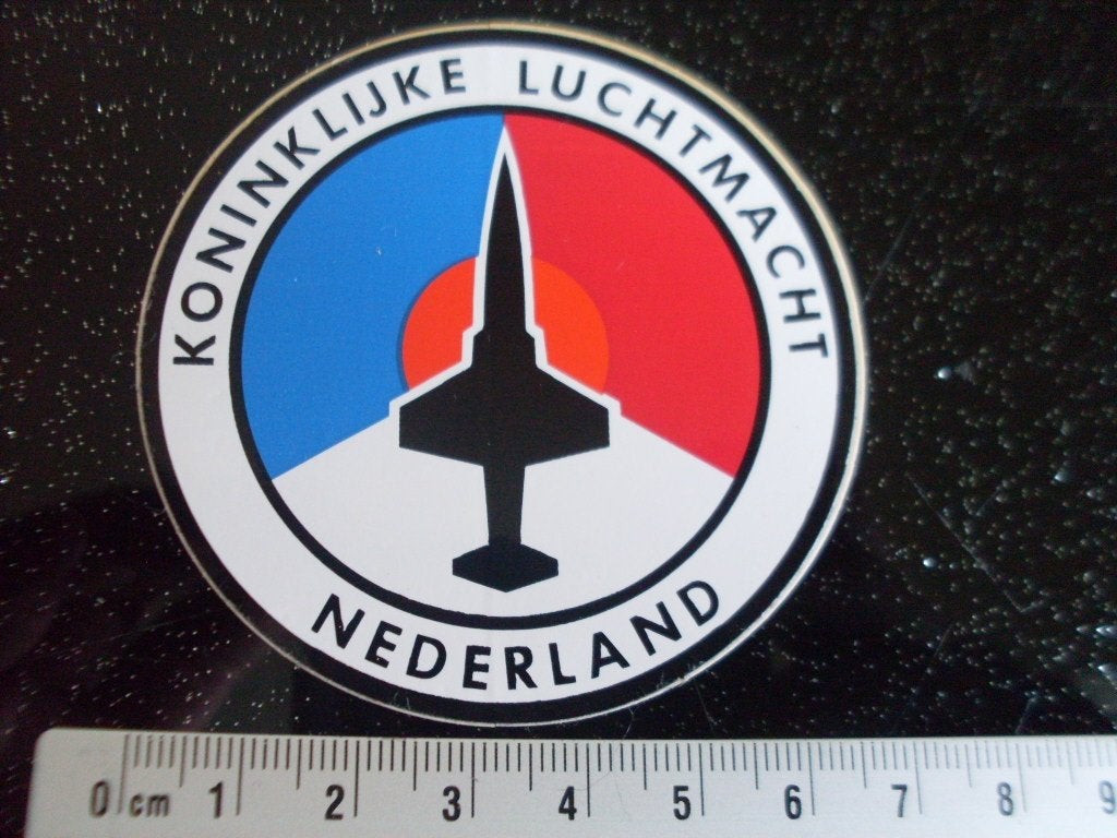 sticker koninklijke luchtmacht nederland logo embleem klu, Verzenden, Zo goed als nieuw, Bedrijf of Vereniging