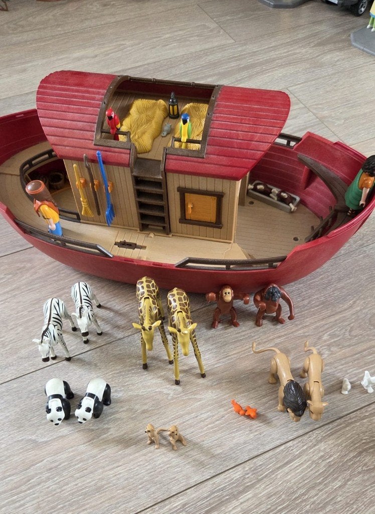 Playmobil 9373 Ark van Noah, Gebruikt, Complete set, Ophalen of Verzenden, Boot/Schip