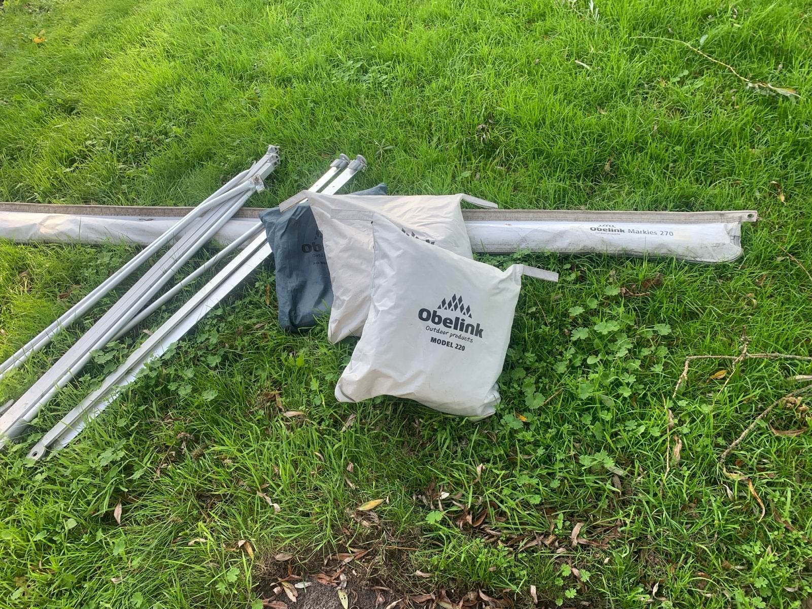 Obelink Markies 270 luifel complete set, Ophalen, Gebruikt