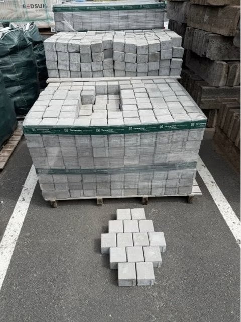 halve betonklinkers 8 cm nieuw. partij 46 m2, Ophalen of Verzenden, Nieuw, Beton, Klinkers