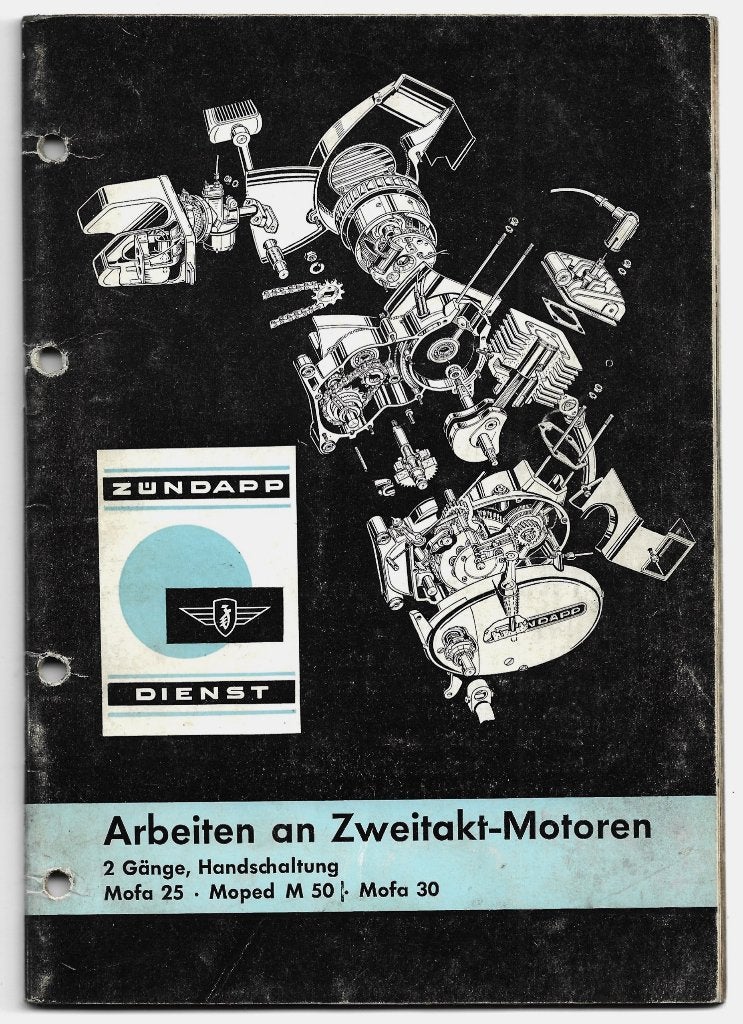 Zündapp Mofa 25 + 30 Moped M50 reparatiehandleiding (3453z), Verzenden, Zo goed als nieuw