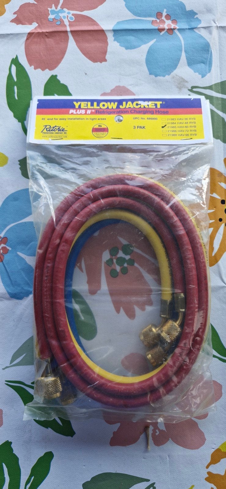 Yellow Jacket Plus II Koelmiddel Slangen Set (21985), Ophalen, Nieuw, Kabel of Snoer