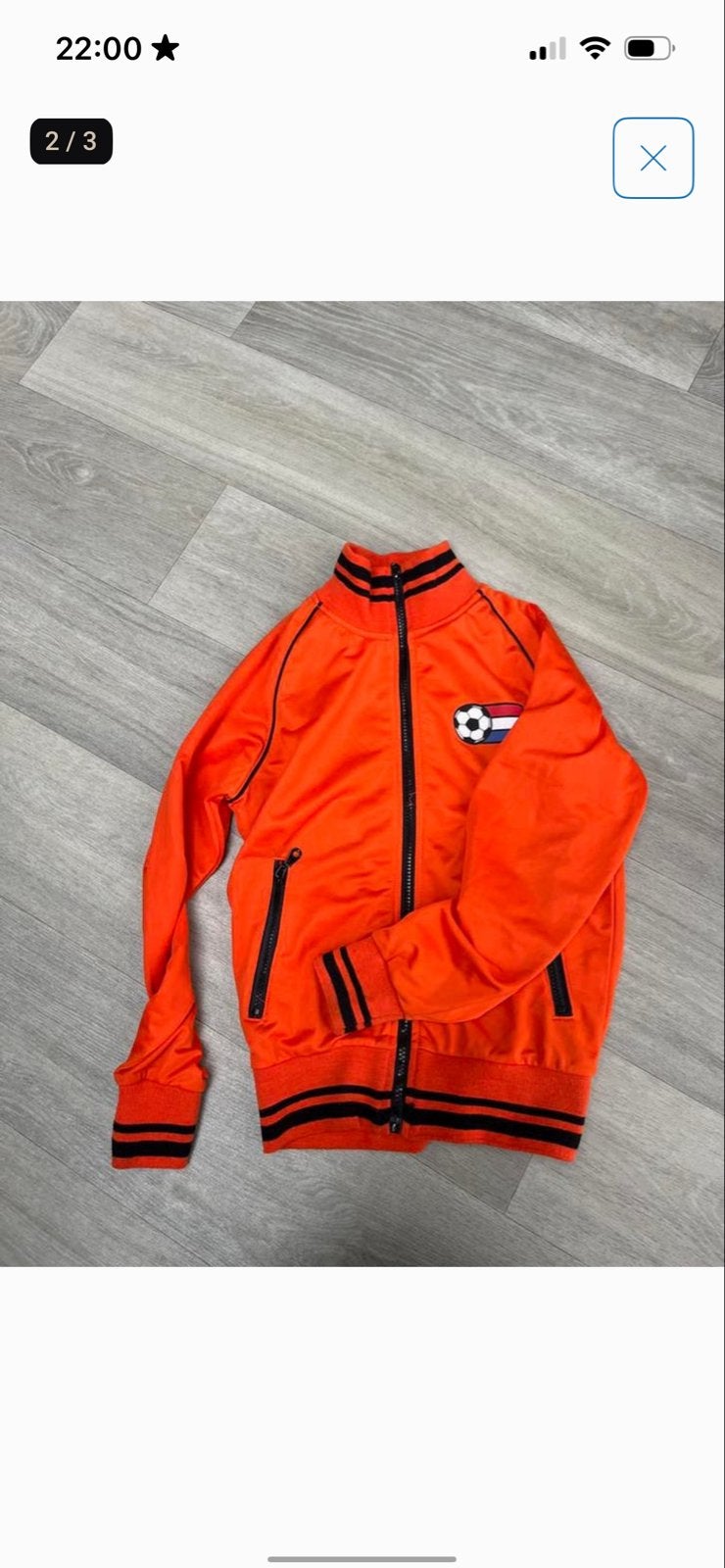 Oranje Bodyzone trainingsjack maat 128, Ophalen, Gebruikt, Jongen of Meisje, Jas
