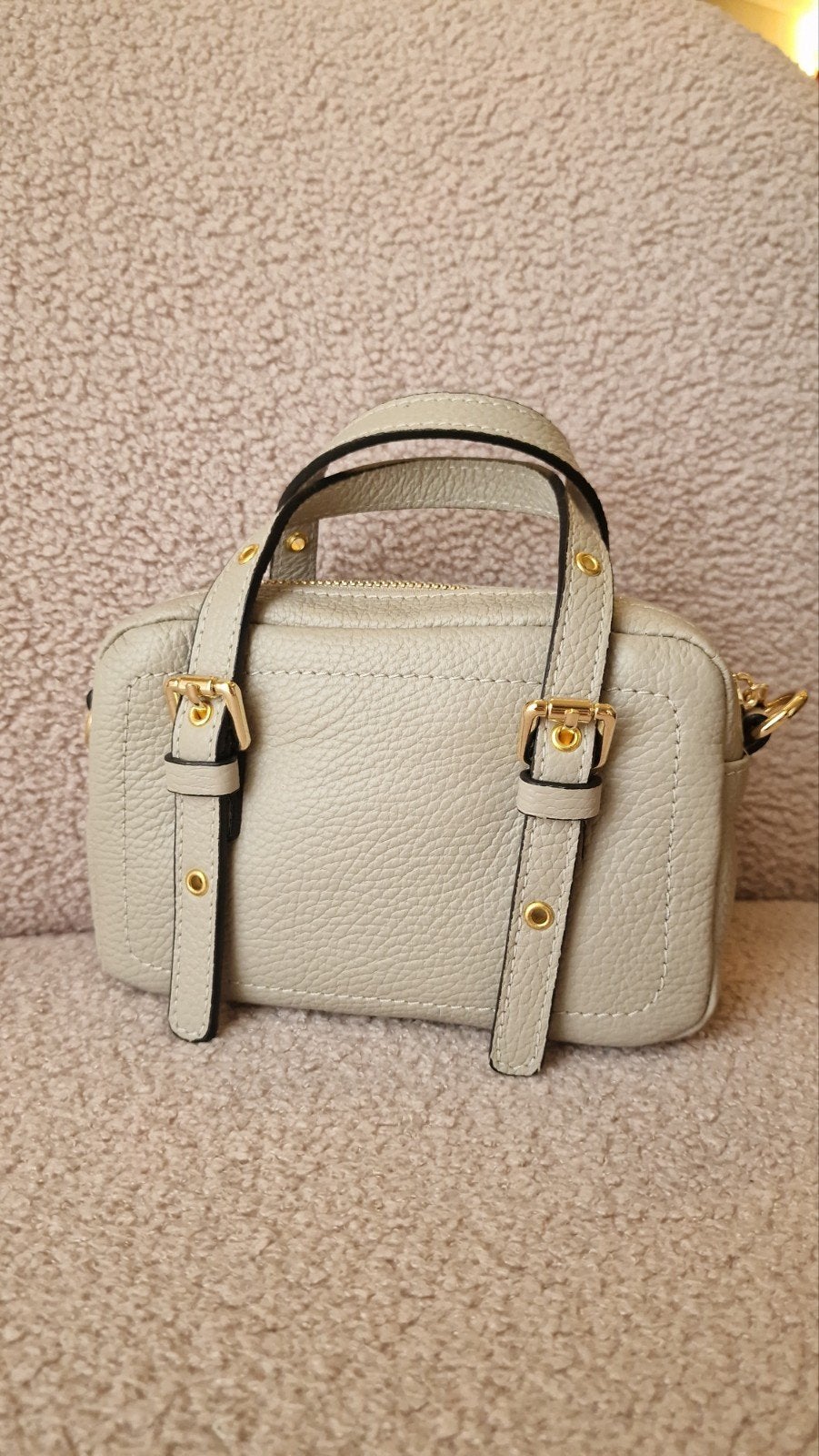 Stijlvolle mini handtas/schoudertasje -nieuw, Sieraden, Tassen en Uiterlijk, Ophalen of Verzenden, Nieuw, Beige, Handtas