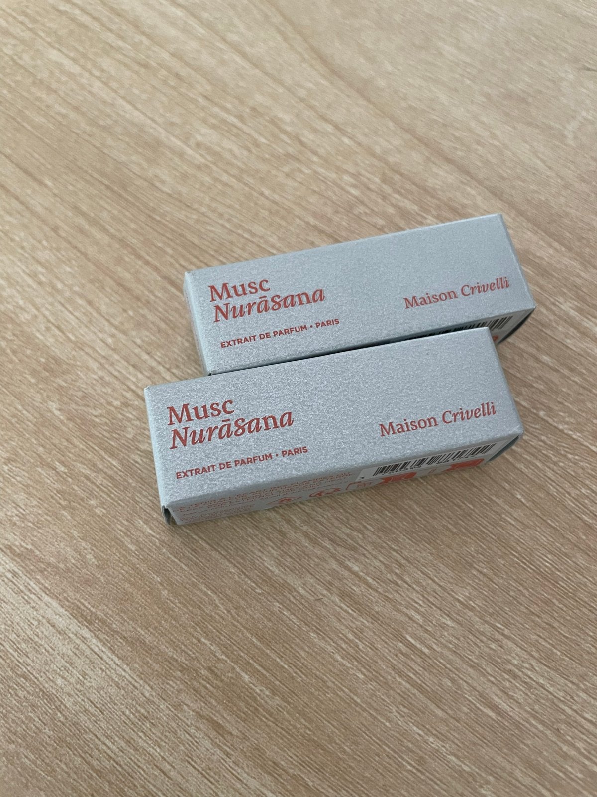 Maison Crivelli Musc Nurasana Extrait de Parfum 2x 1.5ml, Ophalen of Verzenden, Nieuw