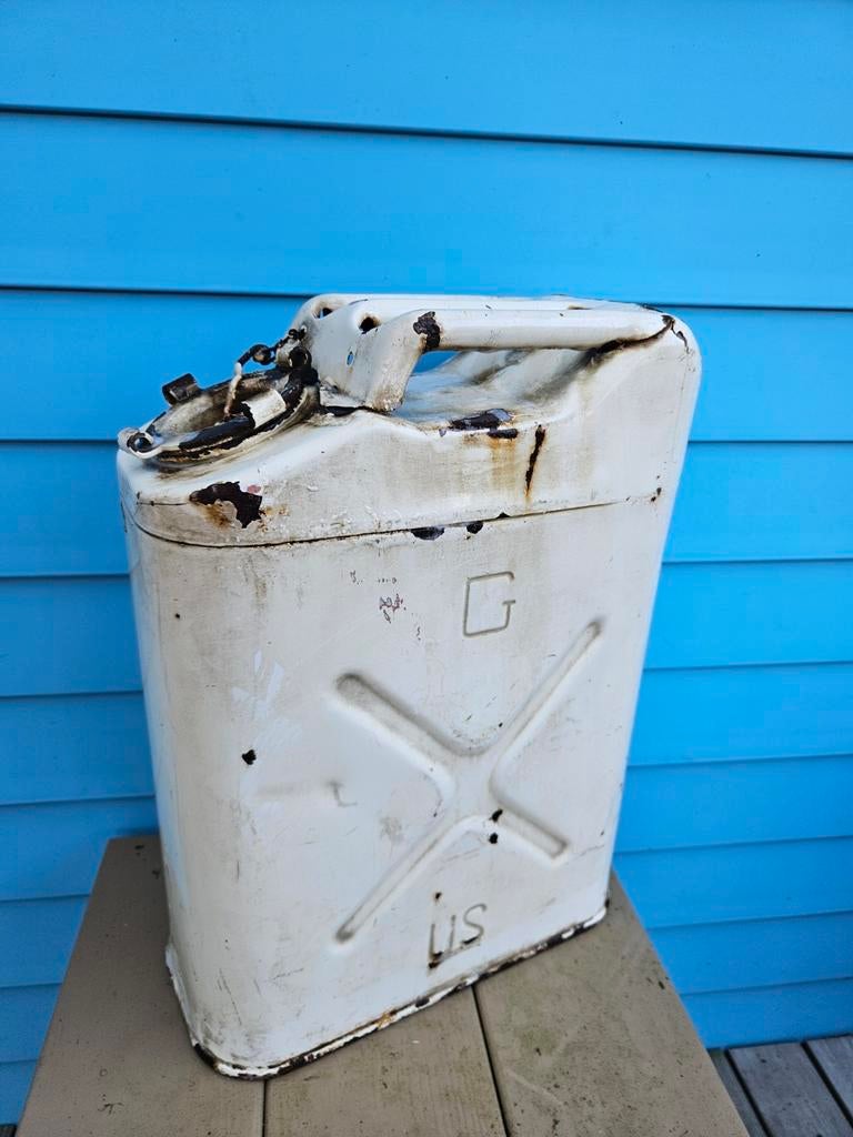 Originele US Marine Jerrycan - Vintage Militair, Ophalen of Verzenden, Marine, Amerika, Overige typen