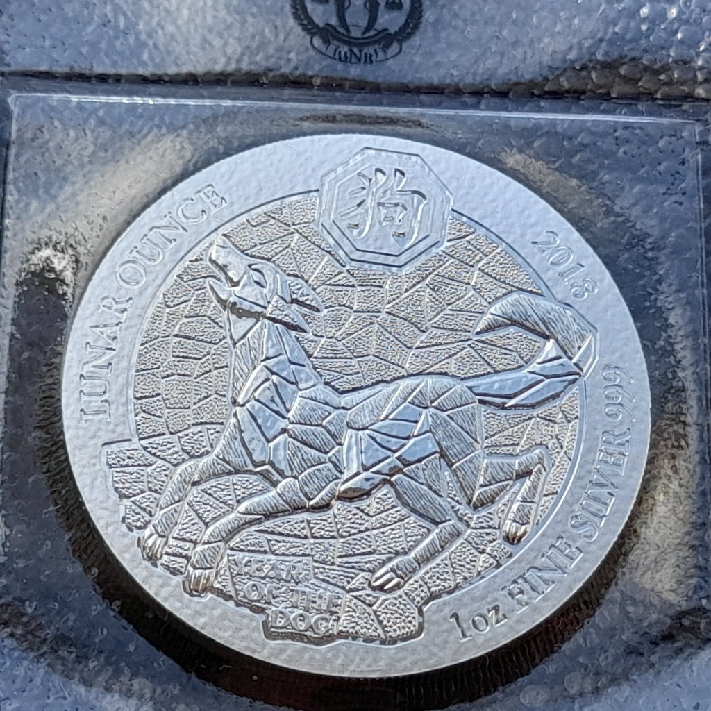 2018 Rwanda 1 oz zilveren Hond, Ophalen of Verzenden, Overige landen, Zilver