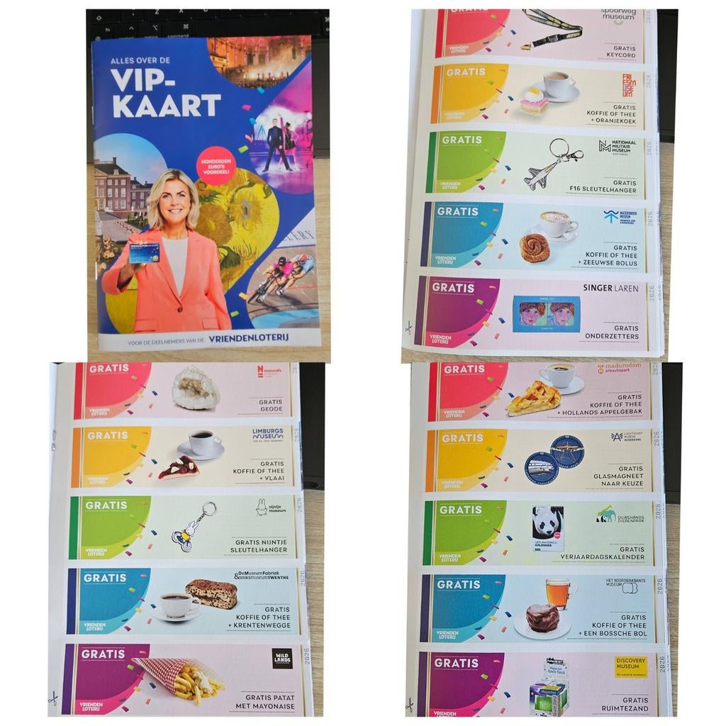 Vriendenloterij voordeelgids vouchers, Tickets en Kaartjes, Eén persoon, Cadeaubon, Warenhuis- of Winkelbon