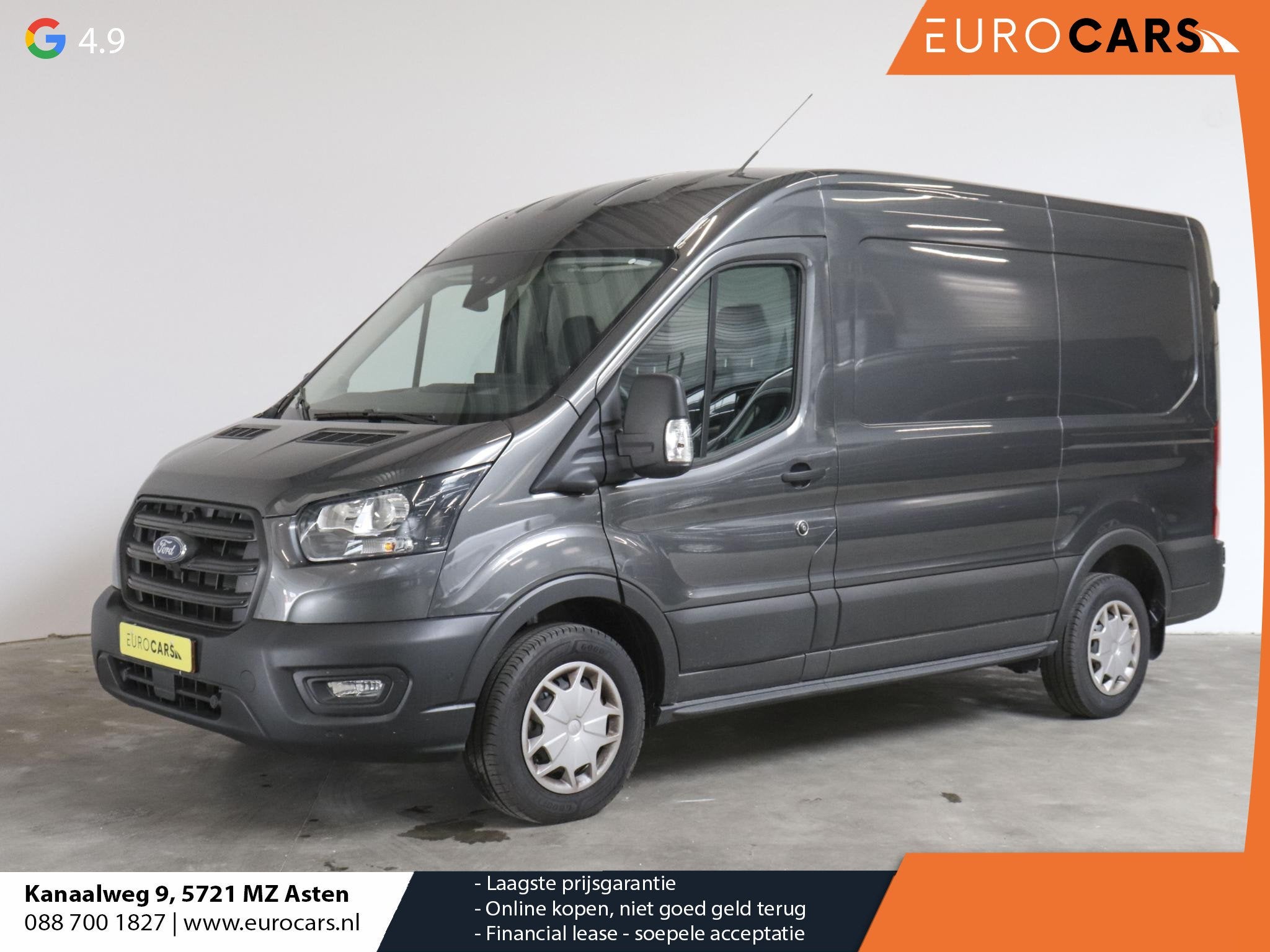 Ford Transit 105PK L2H2 Trend Airco Navi Cruise Control Navi, Voorwielaandrijving, Stof, Euro 6, 4 cilinders