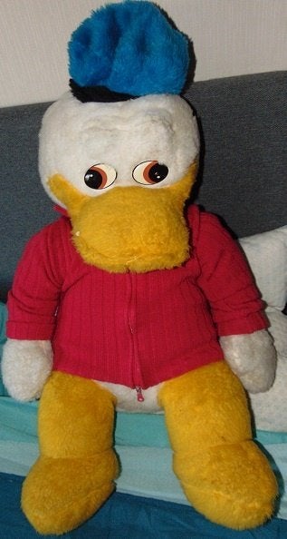 Vintage Disney's Donald Duck Pluche, Ophalen of Verzenden, Donald Duck, Zo goed als nieuw, Knuffel