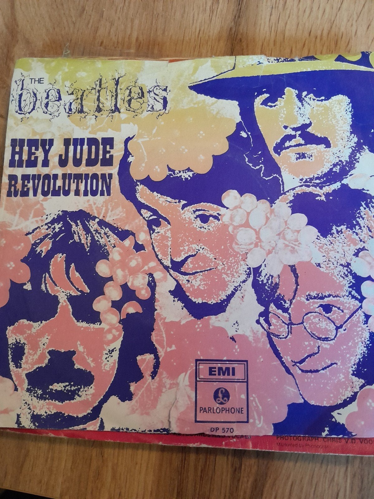 the beatles 7inch hey jude, Ophalen of Verzenden, Zo goed als nieuw, Pop