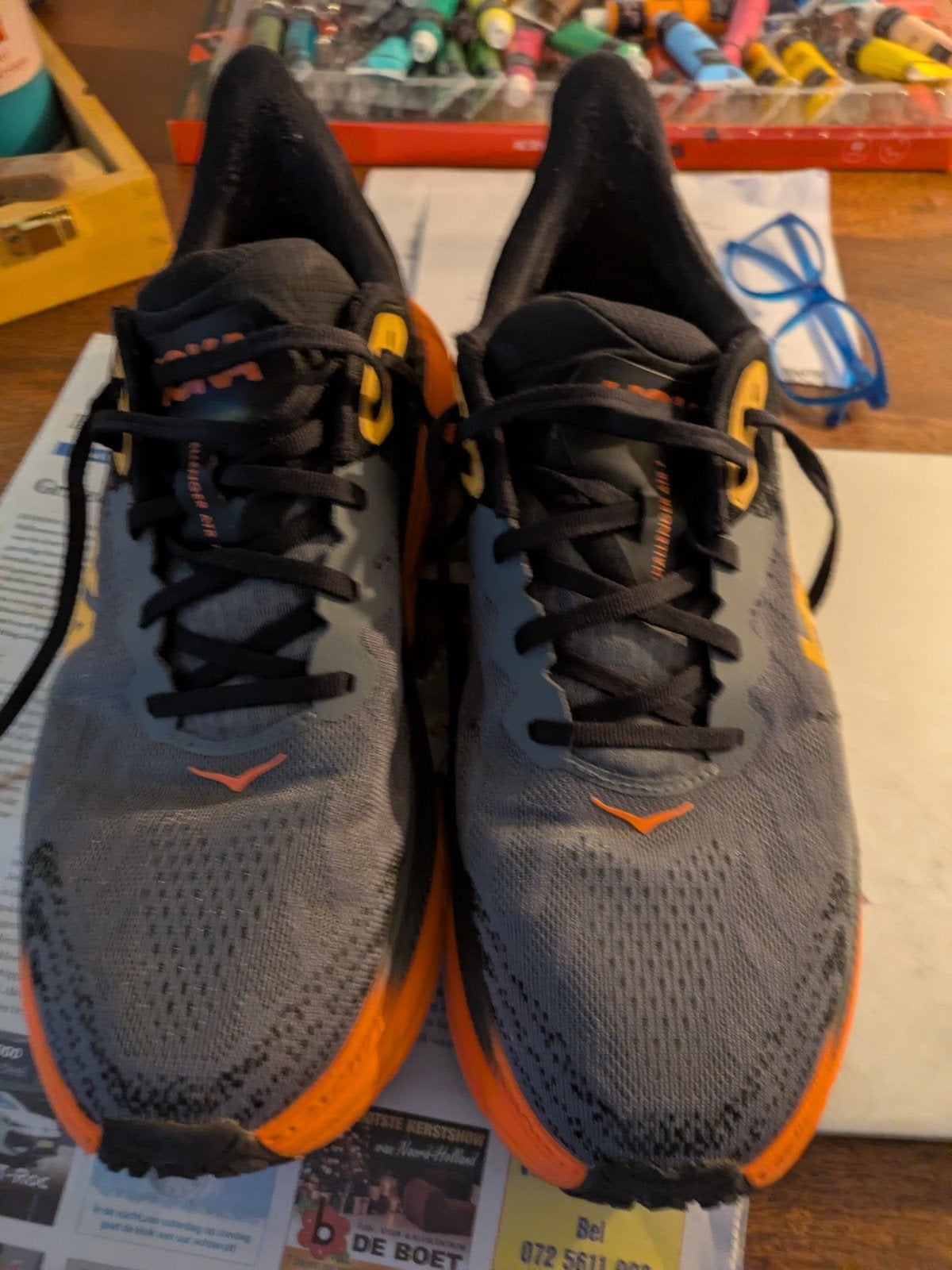 Hoka Challenger ATR 7 hardloopschoenen - Maat 46, Ophalen of Verzenden, Gebruikt, Hardlopen, Hardloopschoenen