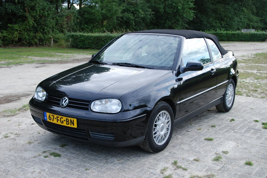 Keurig nette Volkswagen Golf Cabriolet 1.8 Highline, Auto's, Voorwielaandrijving, Beige, 4 cilinders, Cabriolet