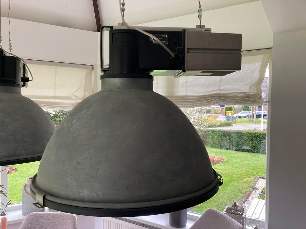Industrie hanglampen, Huis en Inrichting, Ophalen of Verzenden, Zo goed als nieuw, Metaal, Minder dan 50 cm