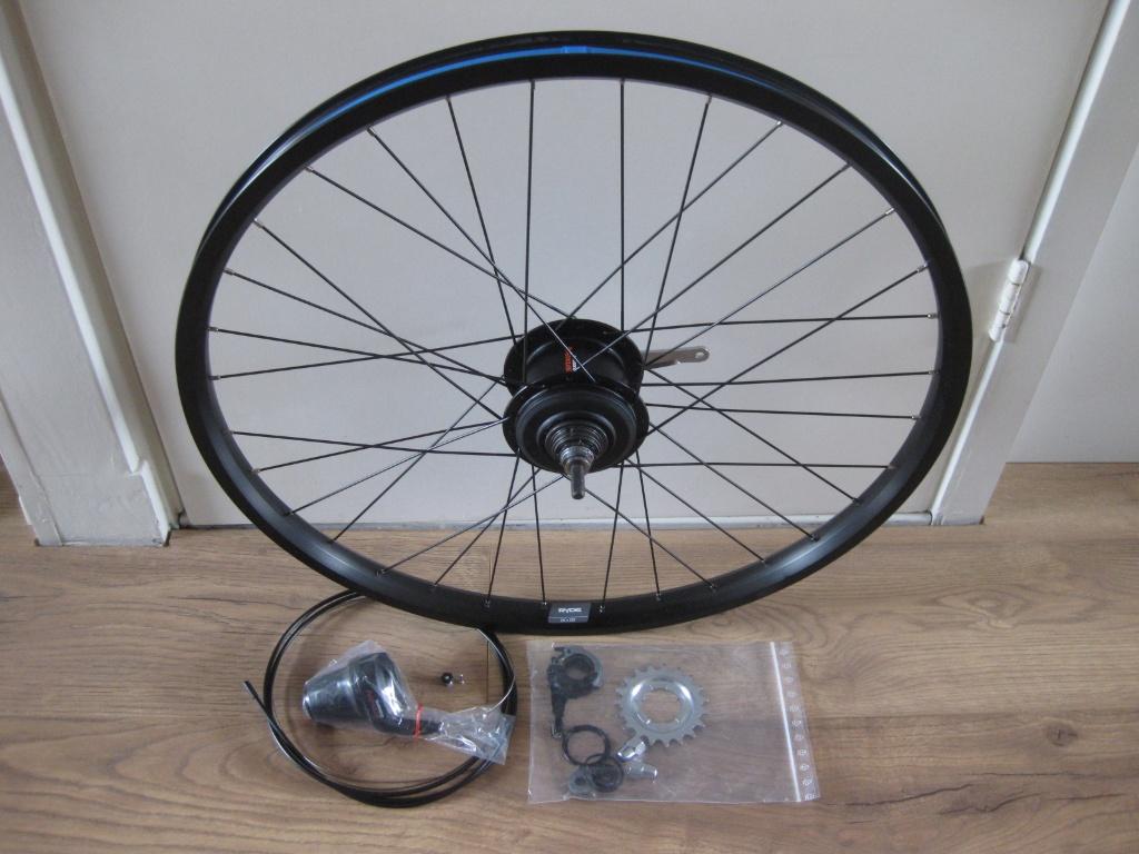 Achterwiel Nihola, 26 inch, Nexus 8, handgespaakt NIEUW!, Fietsen en Brommers, Fietsonderdelen, Wiel, Bakfiets, Nieuw, Ophalen of Verzenden