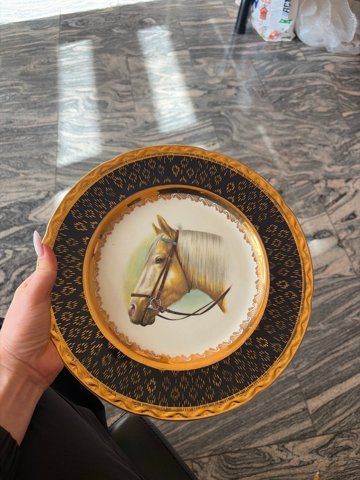 Decoratieve wandplaat met paardenhoofd - Vintage, Ophalen