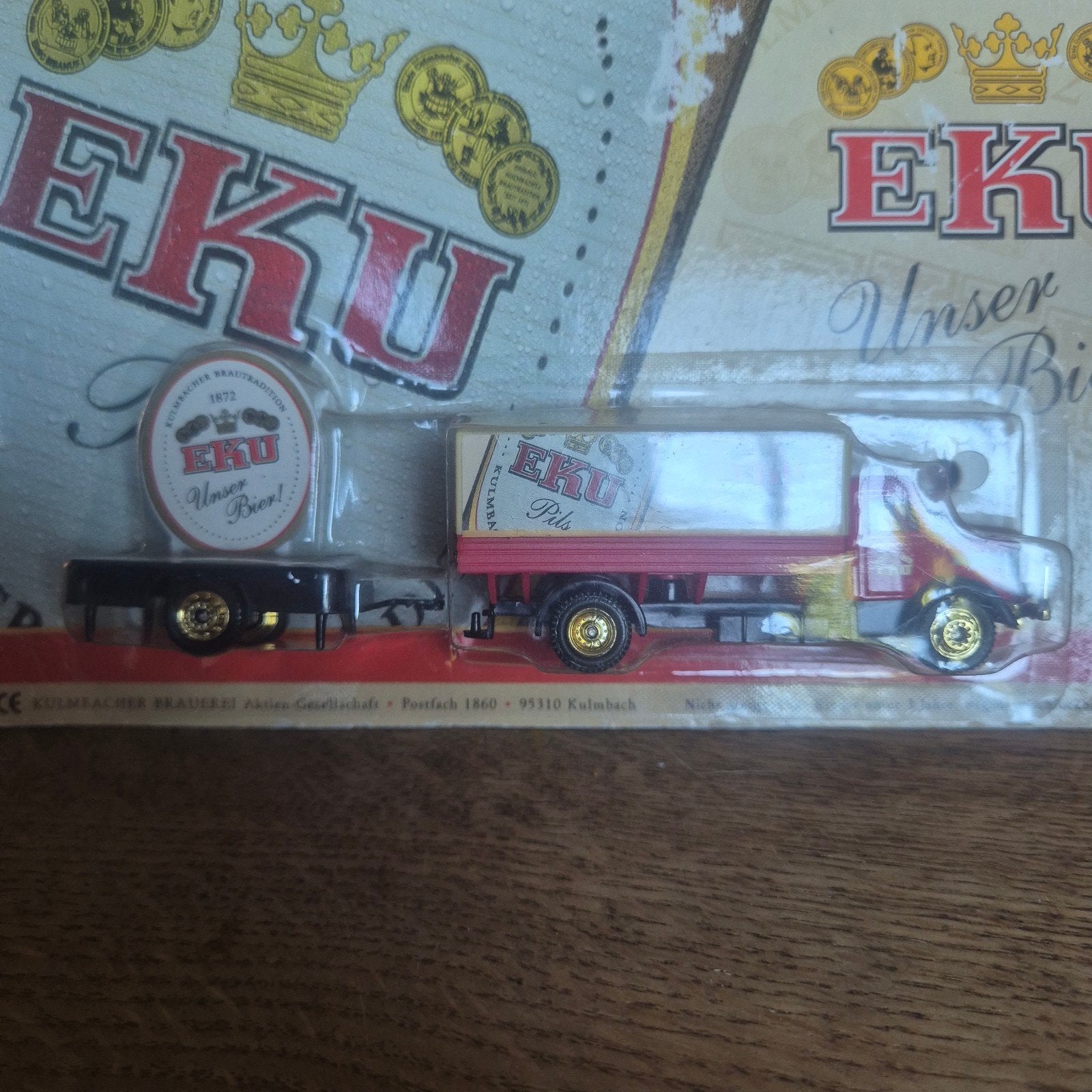 Eku pils brouwery vrachtwagen met kar, Verzenden, Overige merken