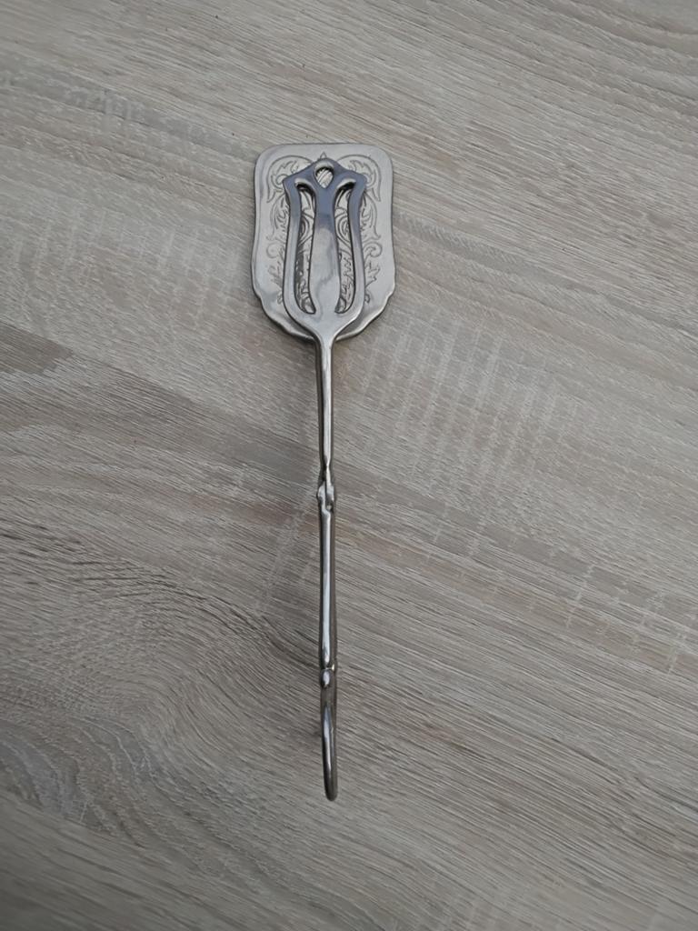 Antieke zilveren suikertang - Silverplate, Antiek en Kunst, Ophalen