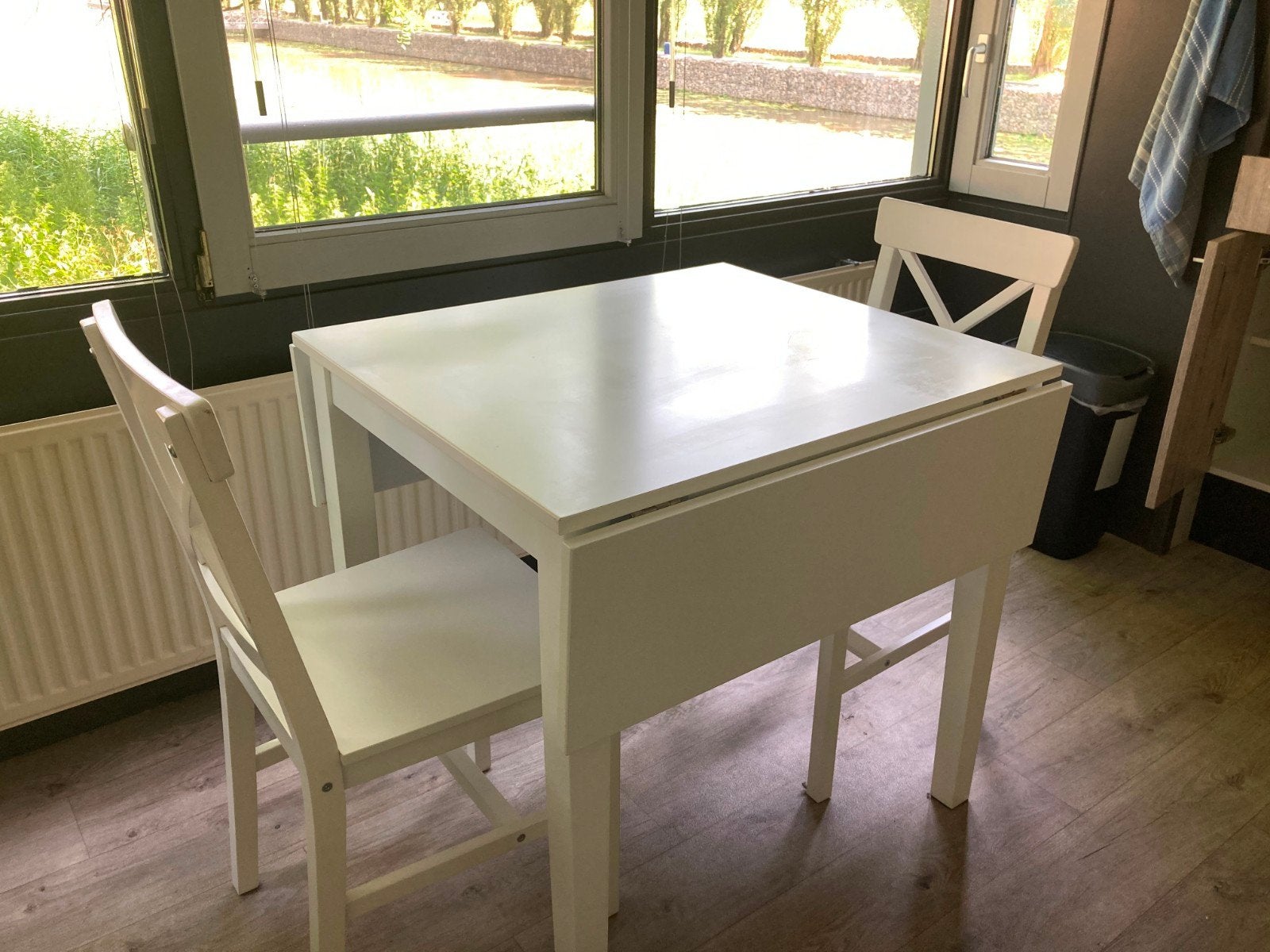 Klaptafeltje wit, Ophalen, Rechthoekig, Minder dan 55 cm, 60 cm of meer