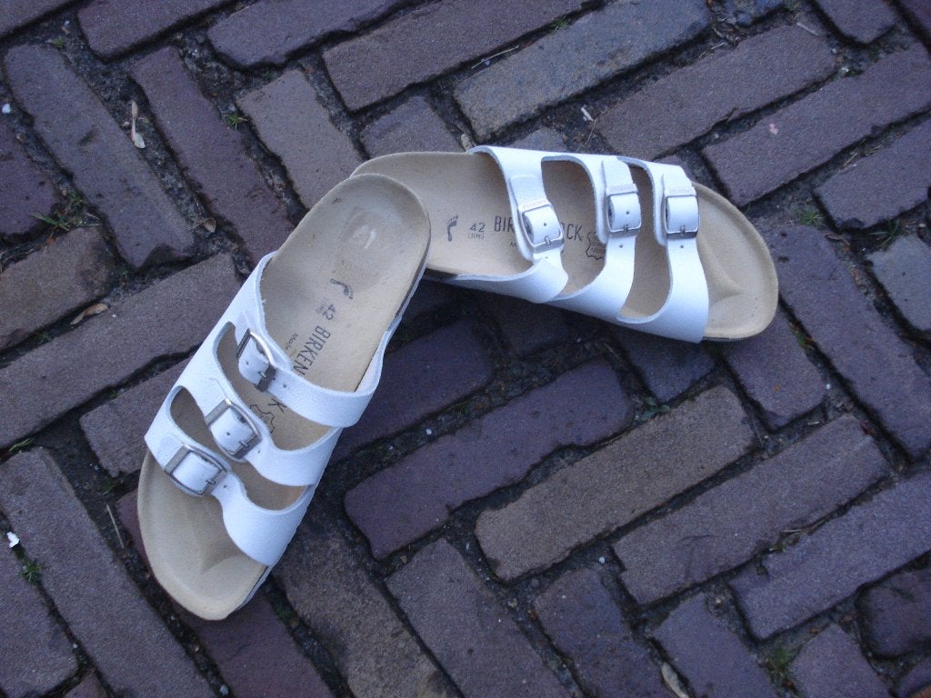 FLORIDA BIRKENSTOCK WIT NIEUW 42 NU GRATIS VERZENDING POST, Slippers, Verzenden, Birkenstock florida, Wit
