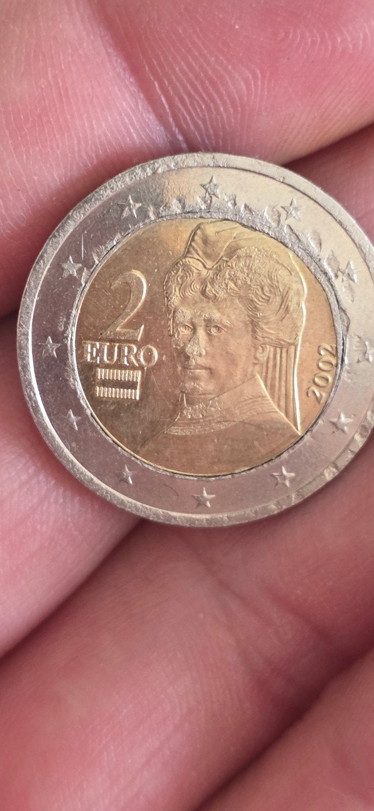 2 euro munt 2002 oostenrijk munt fout, Postzegels en Munten, Munten | Europa | Euromunten, Ophalen, Oostenrijk, 2 euro