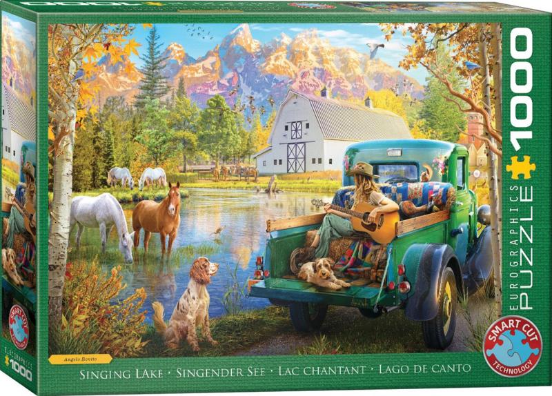 Eurographics - Singing Lake - 1000 stukjes, Hobby en Vrije tijd, Denksport en Puzzels, Nieuw, Legpuzzel, 500 t/m 1500 stukjes