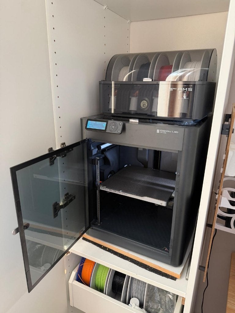 BambuLab P1S + AMS met filament, Computers en Software, Ophalen of Verzenden, Zo goed als nieuw, Filament, Ingebouwde Wi-Fi