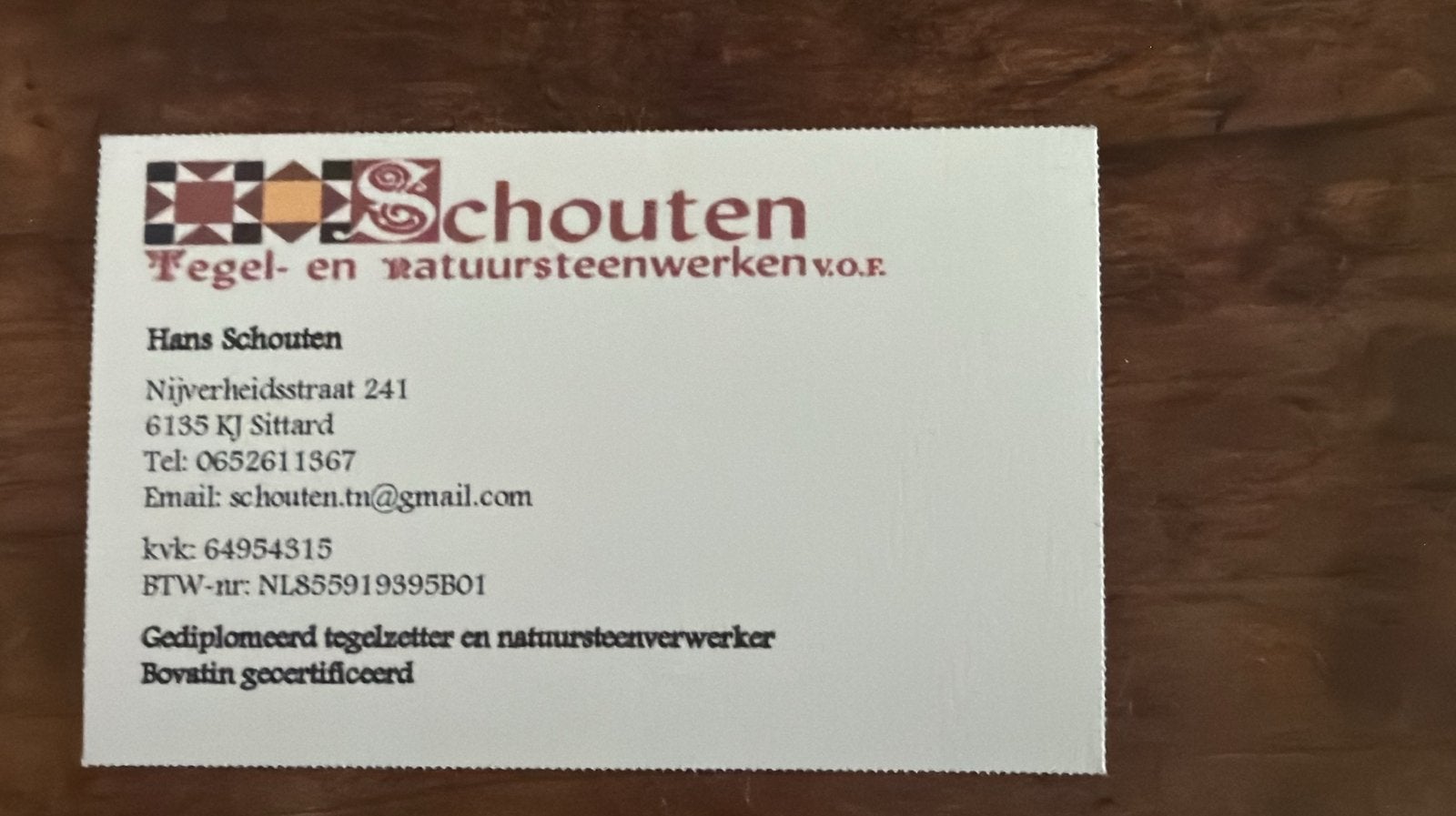 Tegelzetter, Mozaïek
