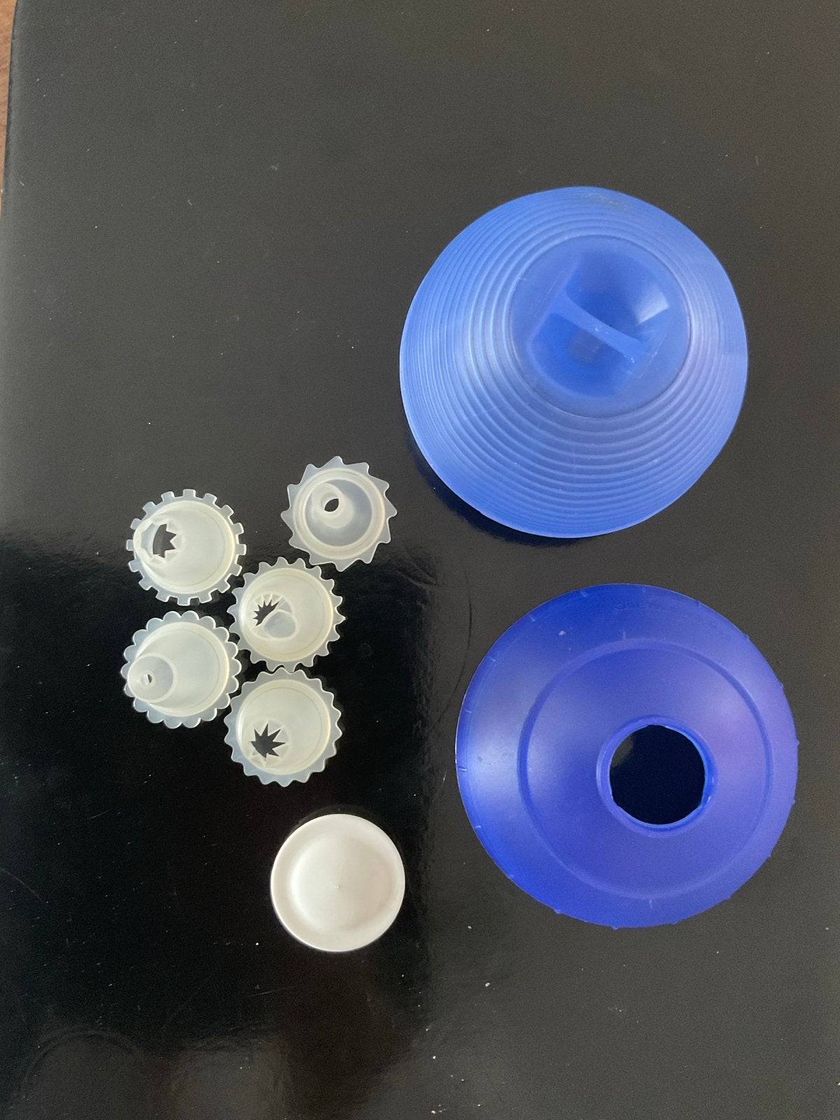 Decoratiespuit met diverse spuitmondjes tupperware, Kunststof, Ophalen of Verzenden, Zo goed als nieuw, Overige merken