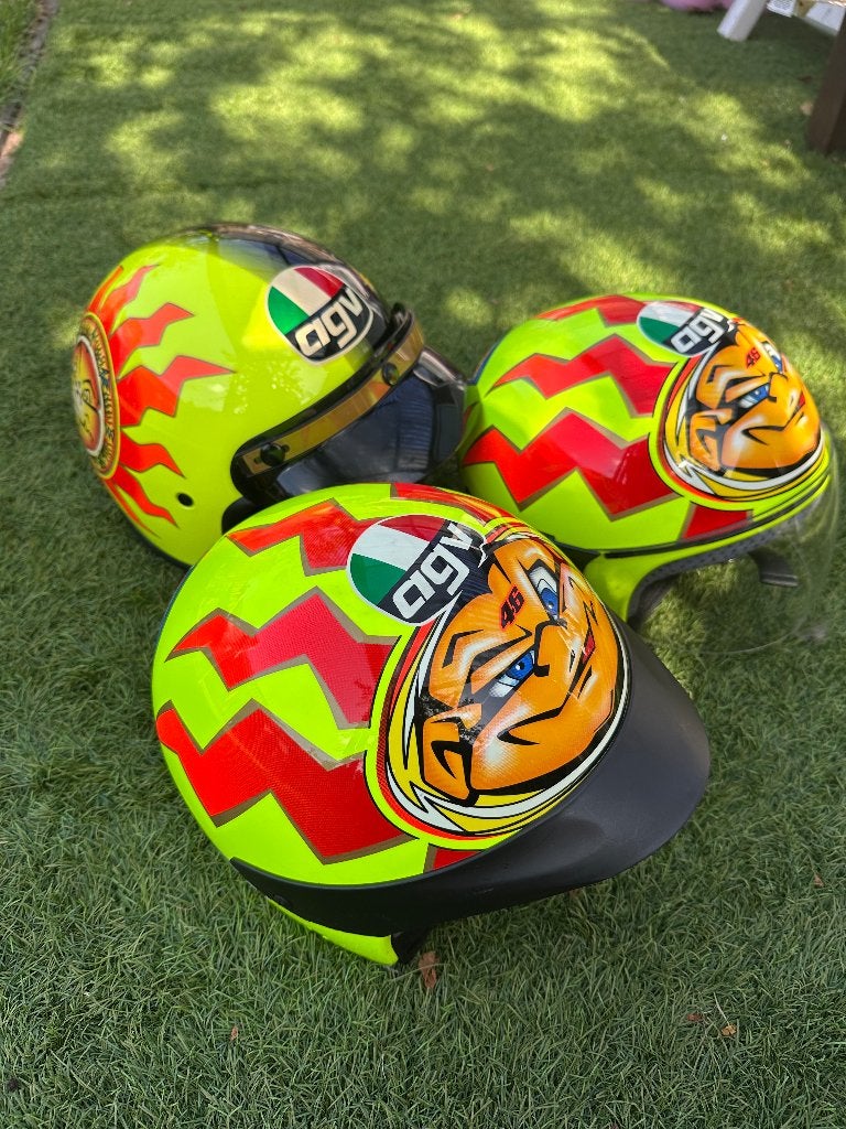 AGV helmen Valentino Rossi sun&moon vr46, Ophalen of Verzenden, S, Dames, Tweedehands