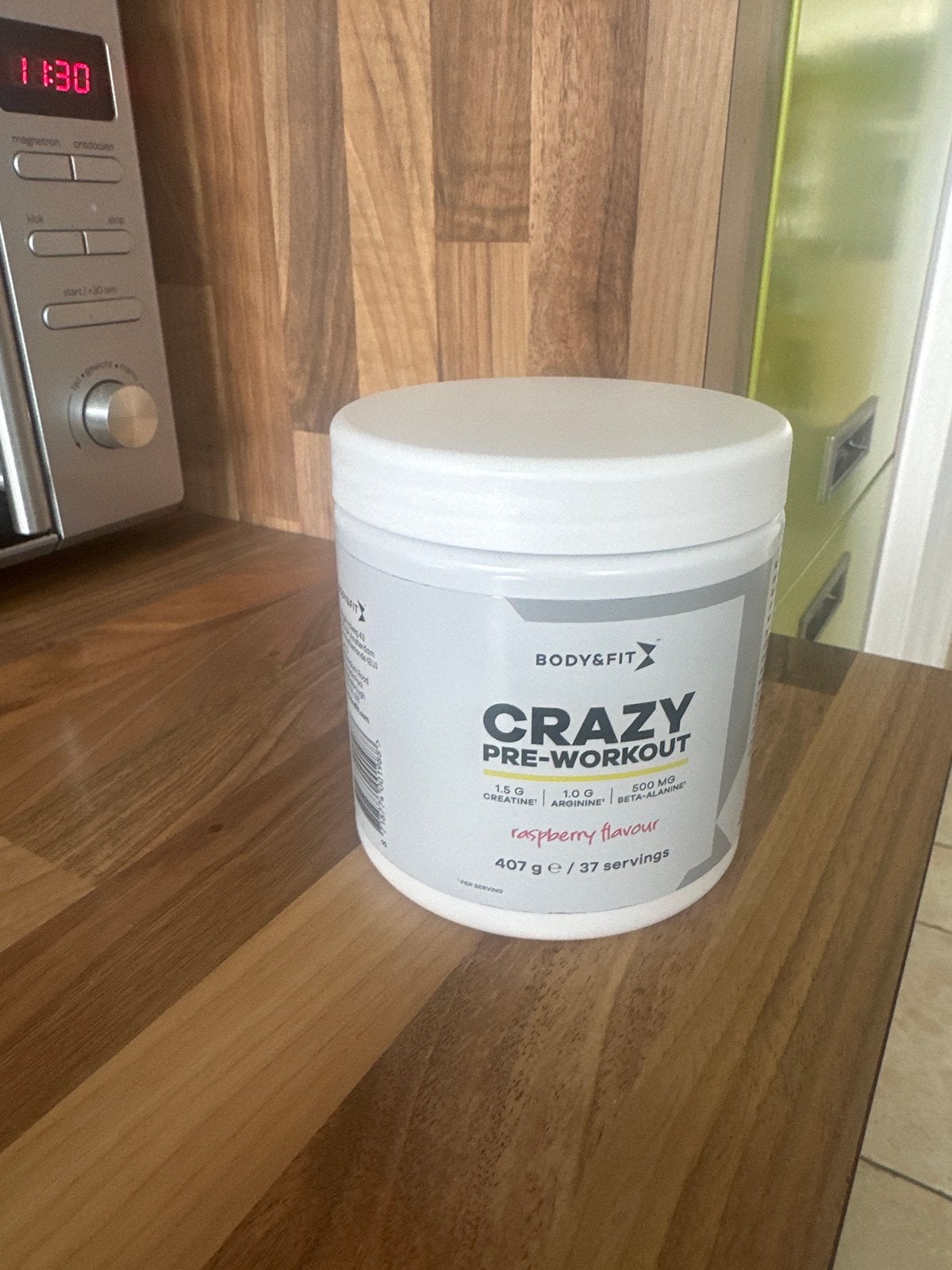 Body&Fit Crazy Pre-Workout Raspberry Flavour, Ophalen, Nieuw, Poeder of Drank