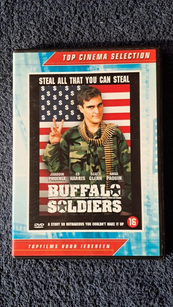 Buffalo Soldiers "Joaquin Phoenix, Ed Harris", Cd's en Dvd's, Dvd's | Komedie, Zo goed als nieuw, Romantische komedie, Alle leeftijden