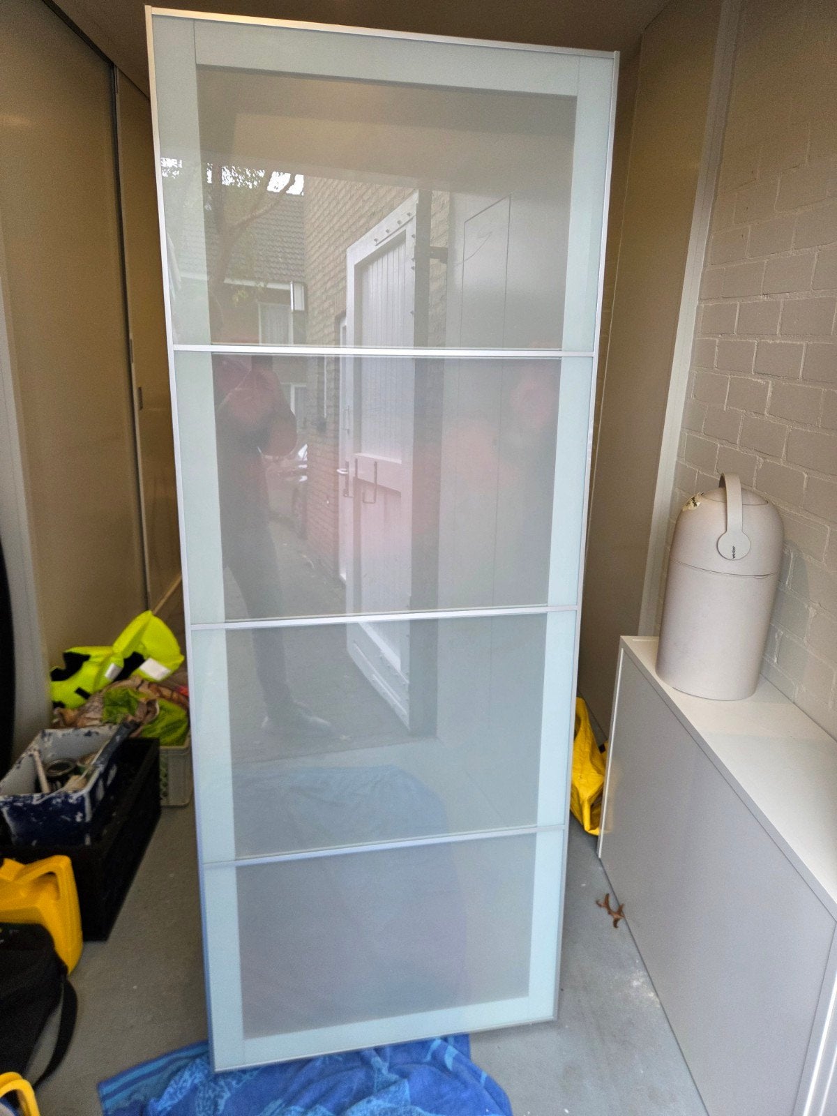IKEA PAX Deur met Melkglas  schuifdeur, Ophalen, 200 cm of meer, Schuif, 50 tot 100 cm