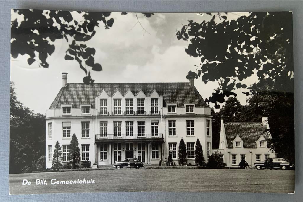 De Bilt, Gemeentehuis, Ophalen of Verzenden, 1940 tot 1960, Gelopen, Utrecht
