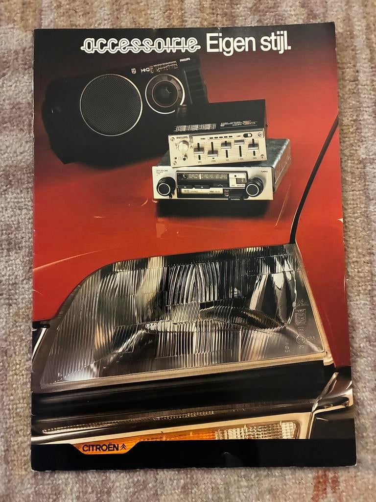 Citroën accessoires brochure oa CX en 2CV, Ophalen of Verzenden, Zo goed als nieuw, Citroën