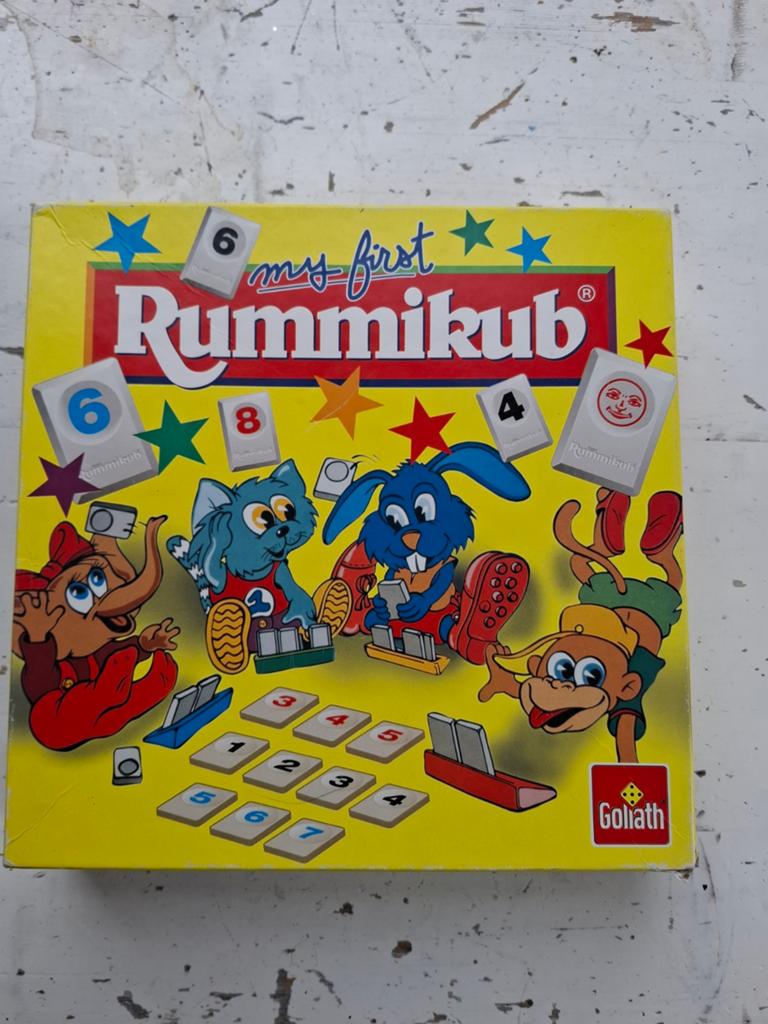 Goliath: My First Rummikub - Doos beschadigd, spel compleet, Hobby en Vrije tijd, Gezelschapsspellen | Bordspellen, Ophalen of Verzenden