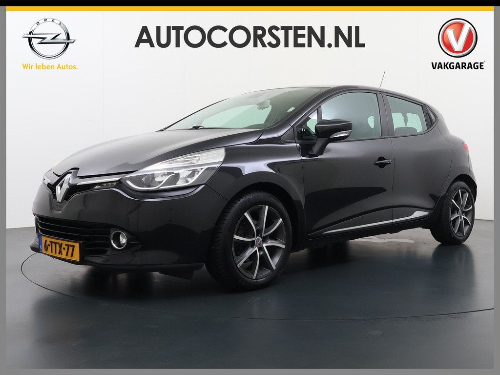 Renault Clio 0.9TCe 90PK 5Drs Navi Ecc Trekhaak Regen-Lichts, Voorwielaandrijving, Stof, Zwart, 540 kg