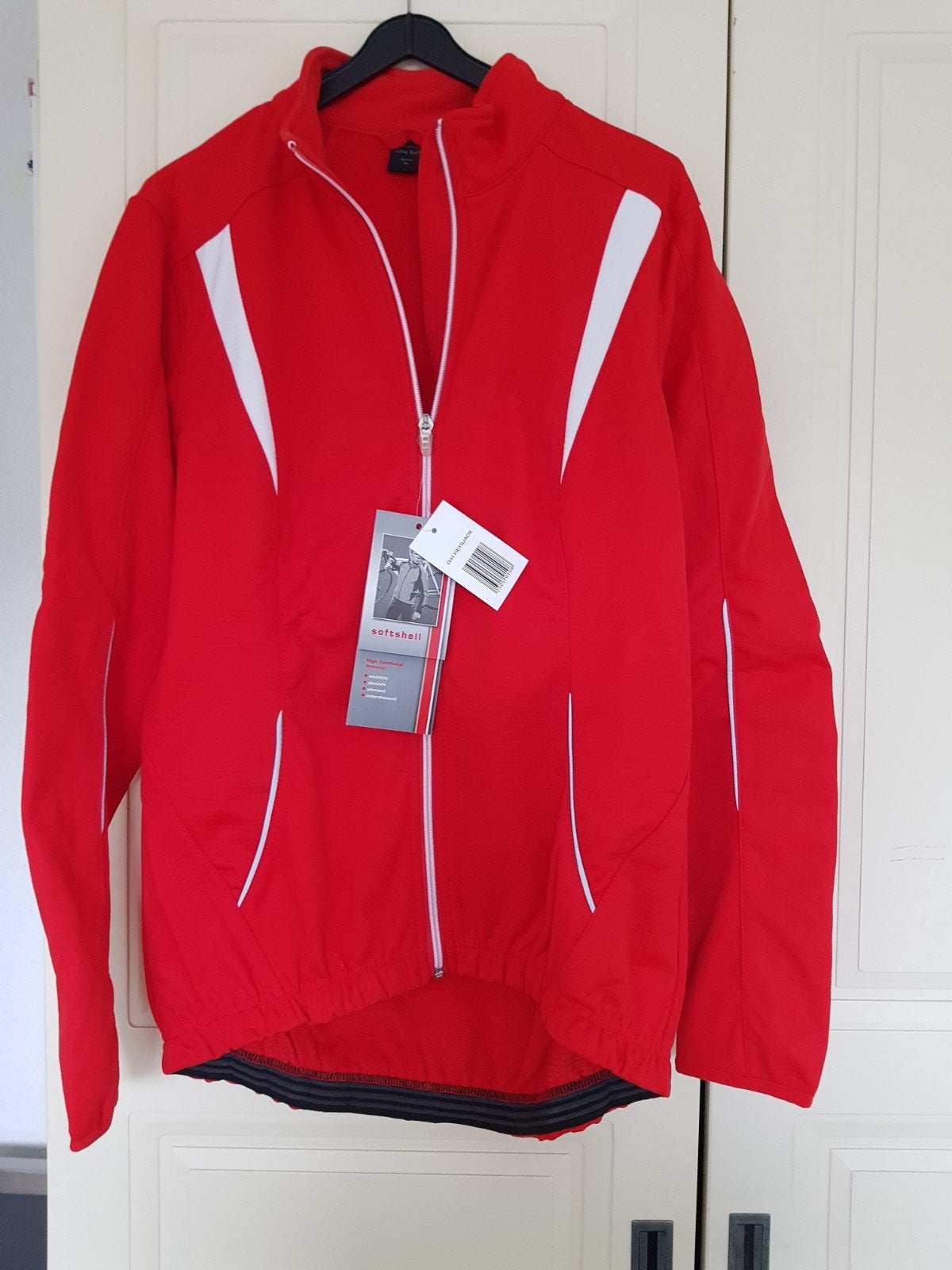 Softshell fietsjack maat 38 dames of heren, Ophalen of Verzenden, Zo goed als nieuw, Blauw, Overige typen