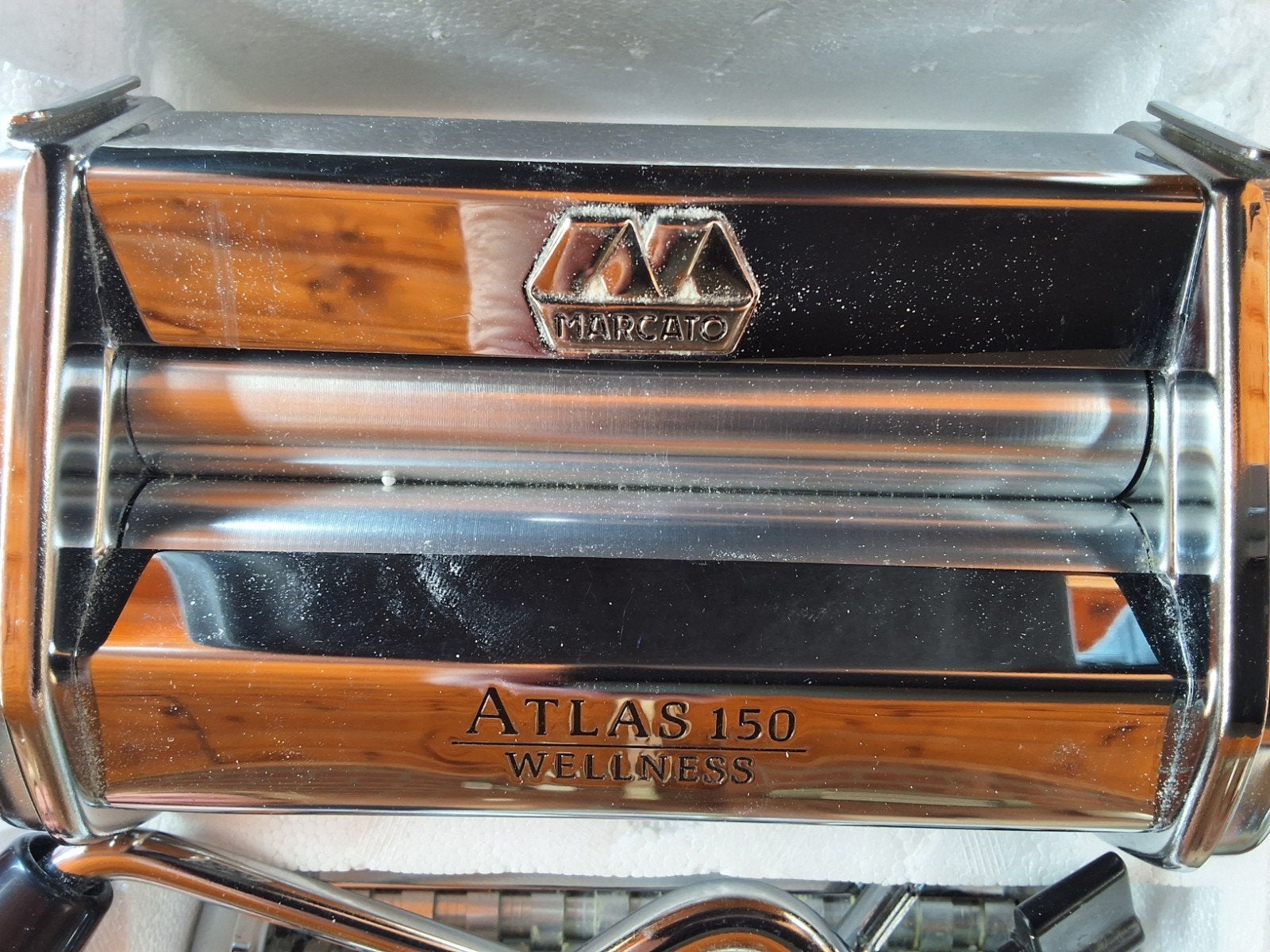 Zo goed als nieuwe Marcato Atlas 150 pastamachine, Huis en Inrichting, Keuken | Keukenbenodigdheden, Pastamachine, Ophalen of Verzenden