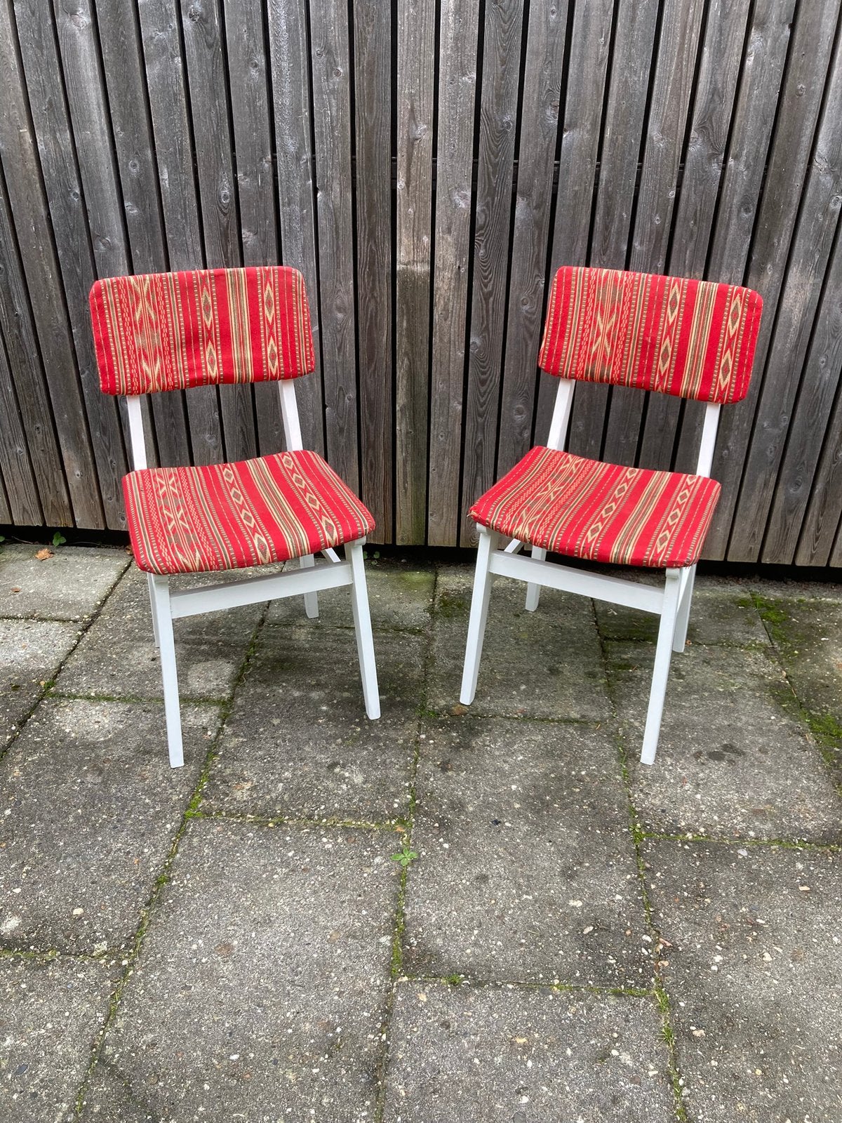 Set van twee vintage stoelen jwren 70, Ophalen