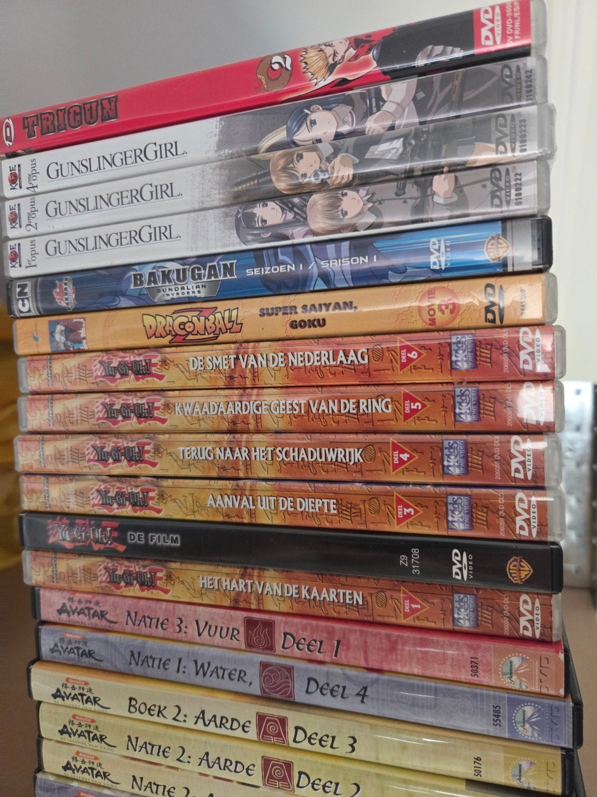 22x dvd oa Yu-Gi-Oh + Dragonball + Avatar + Gunslinger, Cd's en Dvd's, Alle leeftijden, Ophalen of Verzenden, Zo goed als nieuw