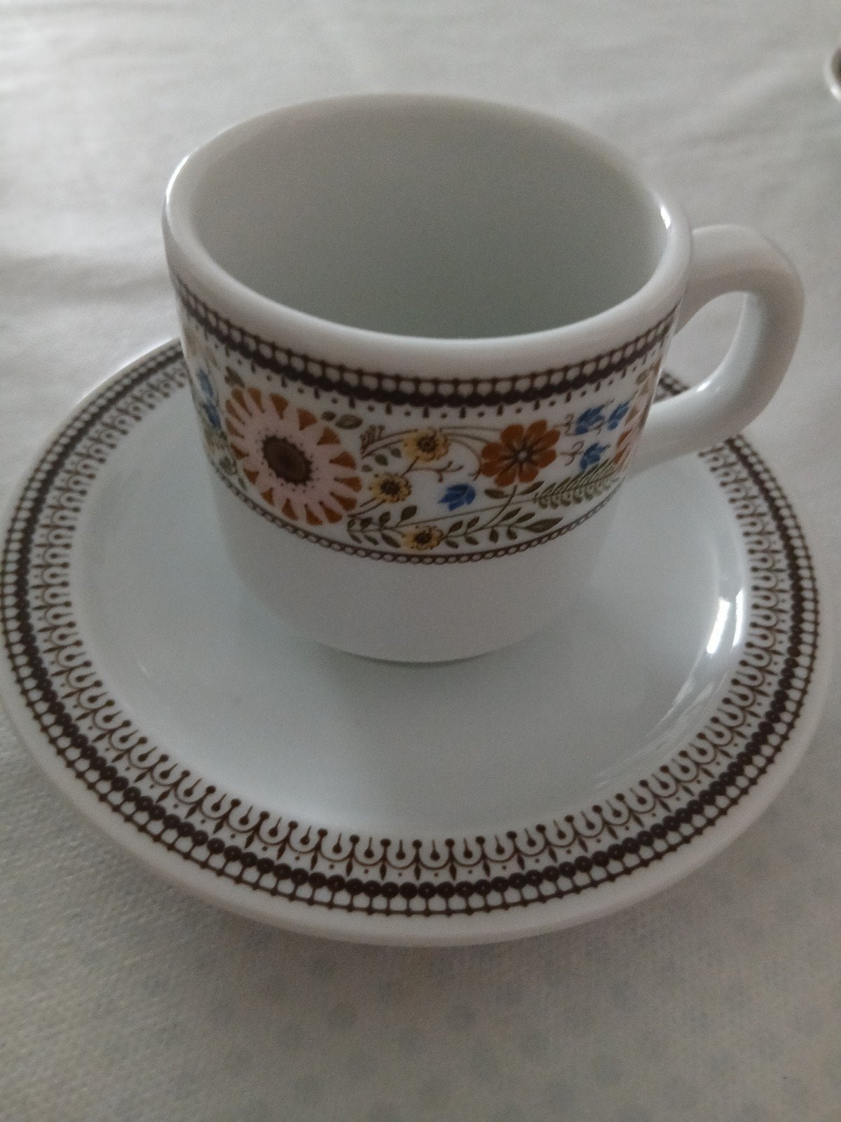Vintage Mosa Maastricht Holland koffiekopjes met schotels, Ophalen of Verzenden