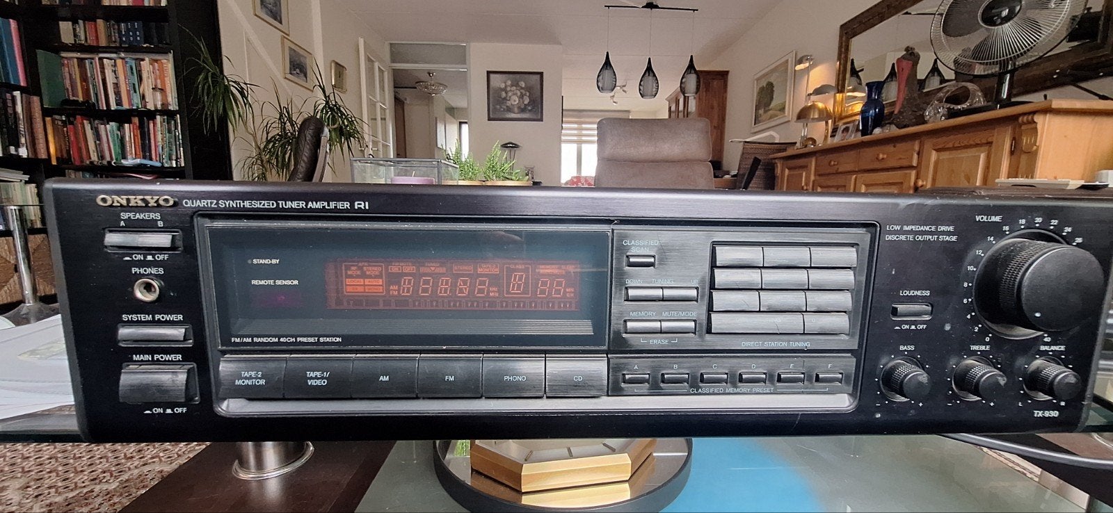 Onkyo TX-930 Quartz Synthesized Tuner Amplifier R1, Ophalen of Verzenden