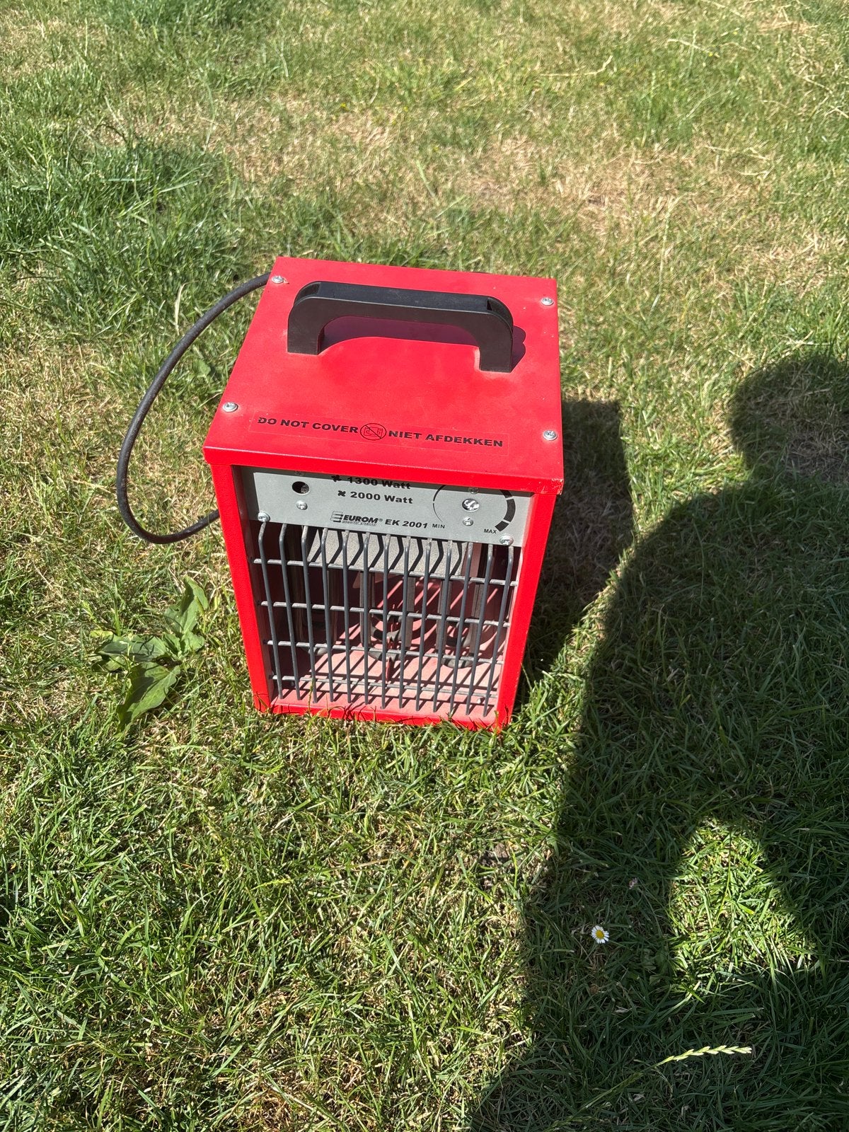 Eurom EK 2001 Elektrische Kachel 2000 Watt, Ophalen, Gebruikt, Minder dan 30 cm, Kachel