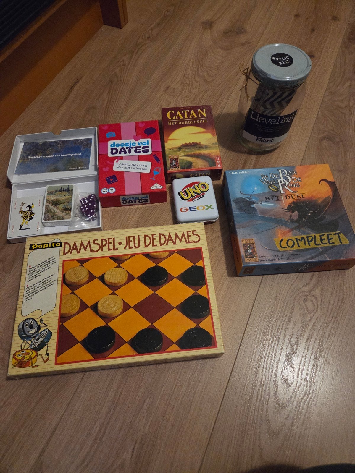 Diverse Bord- en Kaartspellen: Catan, Damspel, UNO, etc., Hobby en Vrije tijd, Gebruikt, Ophalen of Verzenden, Een of twee spelers